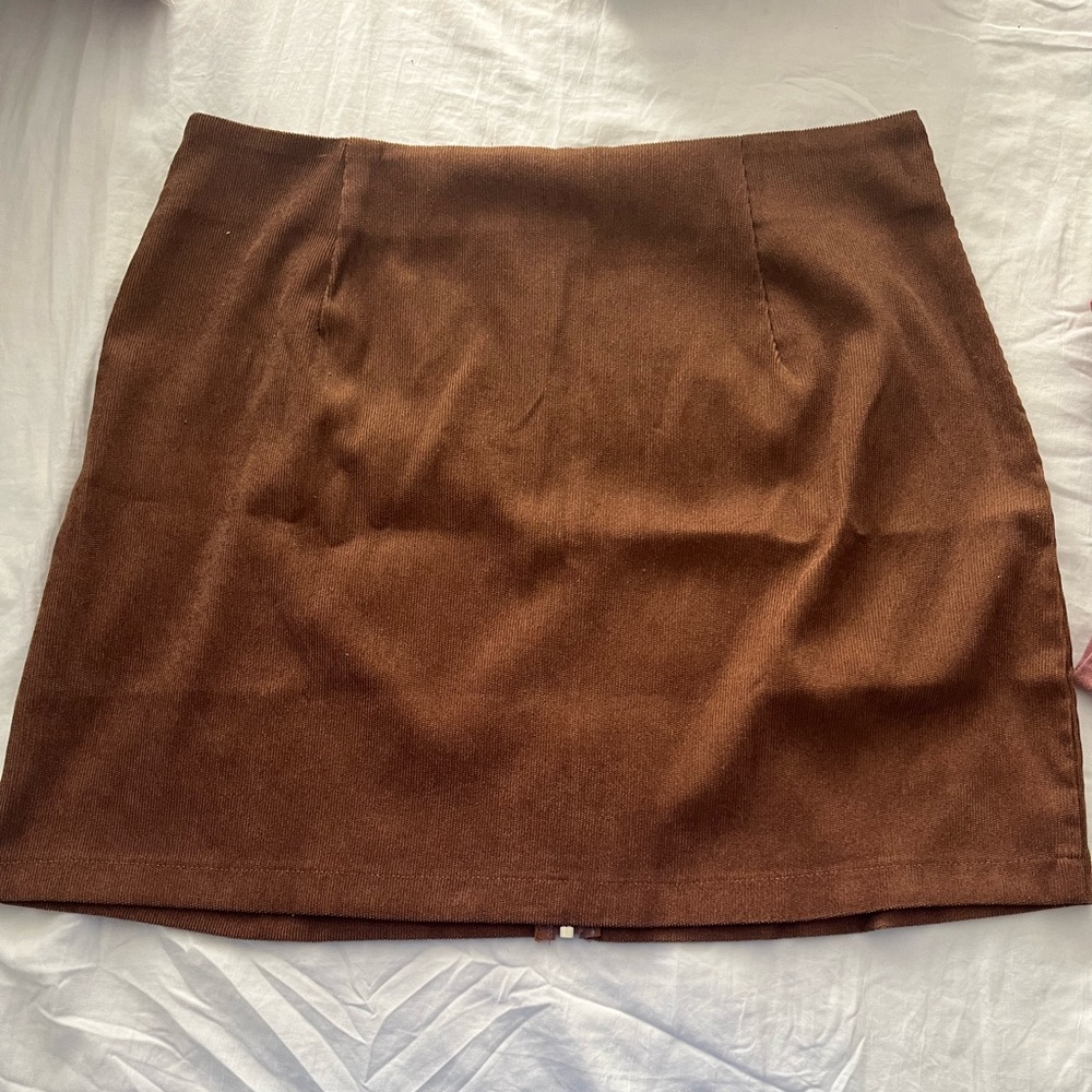 Brown shien skirt